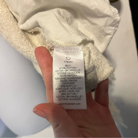 Anthropology Dolan Sonia Striped Fringe Cardigan size medium - Picture 3 of 5